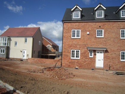 Photo of a new build estate