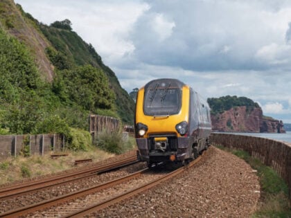 photo of a train on a train track